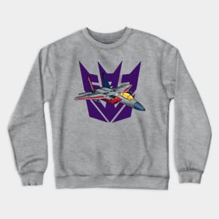 Transformers G1 Starscream Decepticon Logo Symbol Crewneck Sweatshirt